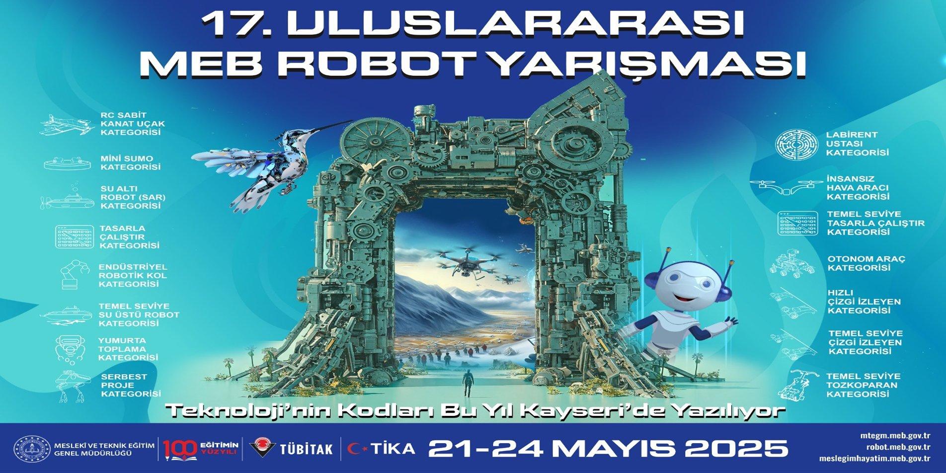 ULUSLARARASI MEB ROBOT YARIŞMASI BAŞVURULARI BAŞLADI